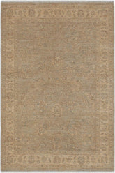 handmade Traditional Kafkaz Grey Beige Hand Knotted RECTANGLE 100% WOOL area rug 5 x 7